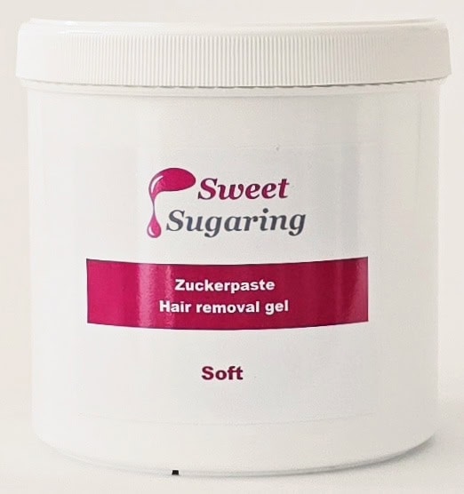 Einzelne Dose der Zuckerpaste Soft von Sweet Sugaring.